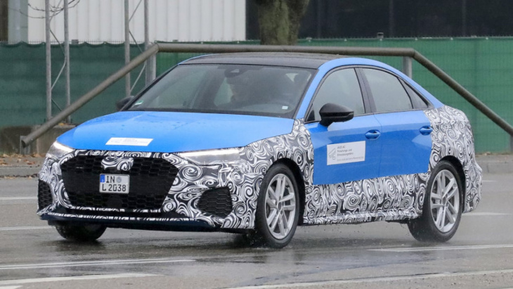 new 2023 audi a3 facelift spied in saloon form