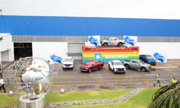 ranger gets rainbow livery for #fordpride along with maersk