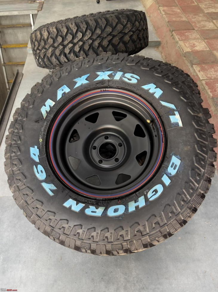 my 2021 thar gets new tyres & 16 inch wheels: initial observations