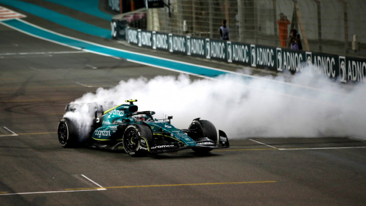 abu dhabi gp: legend vettel bows out in a flurry of donuts