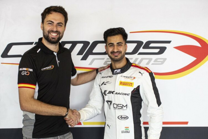 maini joins campos for 2023 f2 campaign