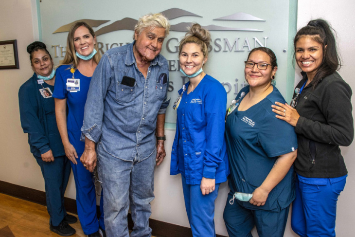 jay leno released from hospital, should make full recovery