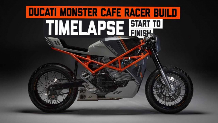 this custom ducati ghost is a retro-modern monster 600 cafe racer