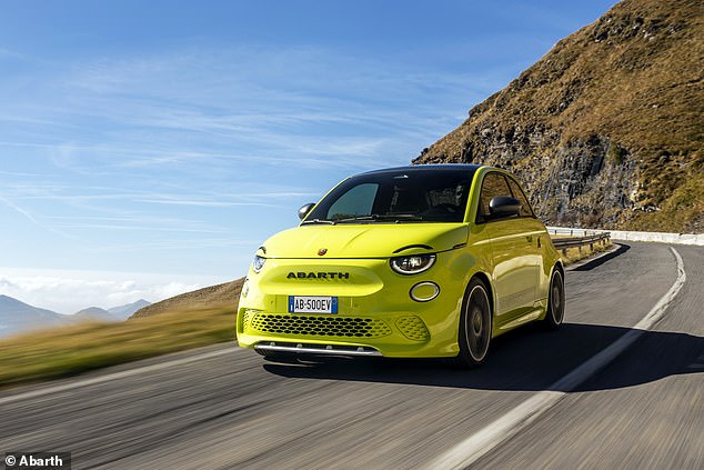 android, bright spark: vivid new electric abarth 500e has an artificial roar made to sound like its petrol predecessors - it arrives next year costing from £36k