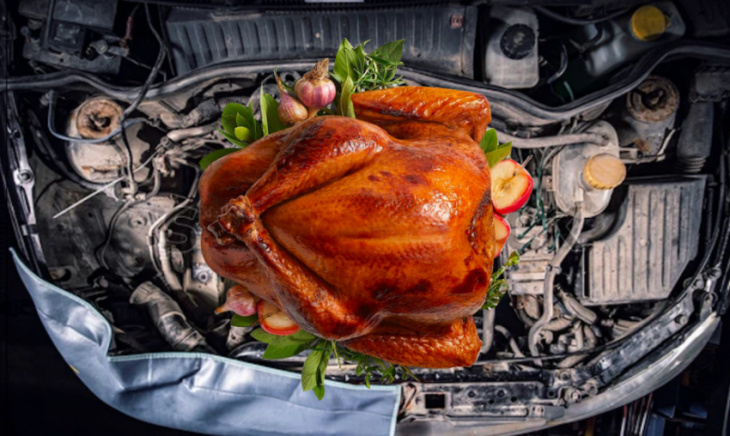 thanksgiving dinner how-to: use your car engine to cook