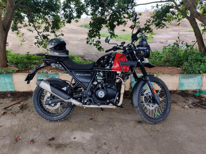 my 2022 re himalayan: side stand extender installation & other updates