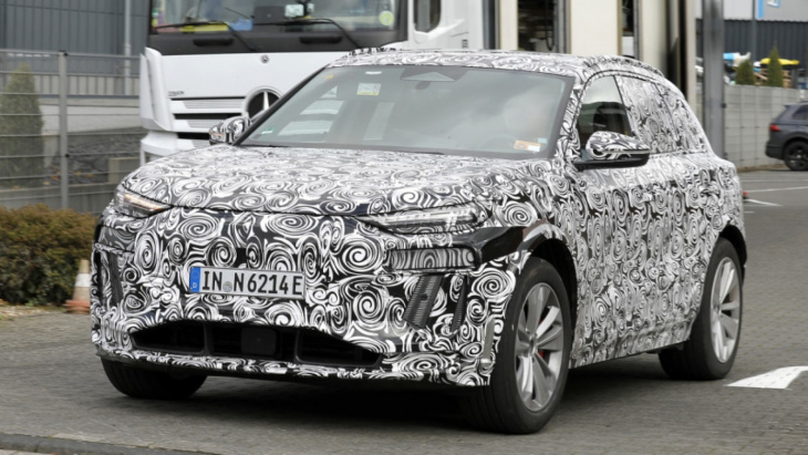 new audi rs q6 e-tron suv spotted for the first time