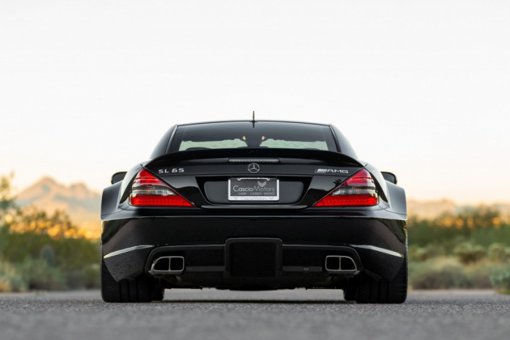 black friday, cascio motors is selling a sinister mercedes sl65 black series on bring a trailer