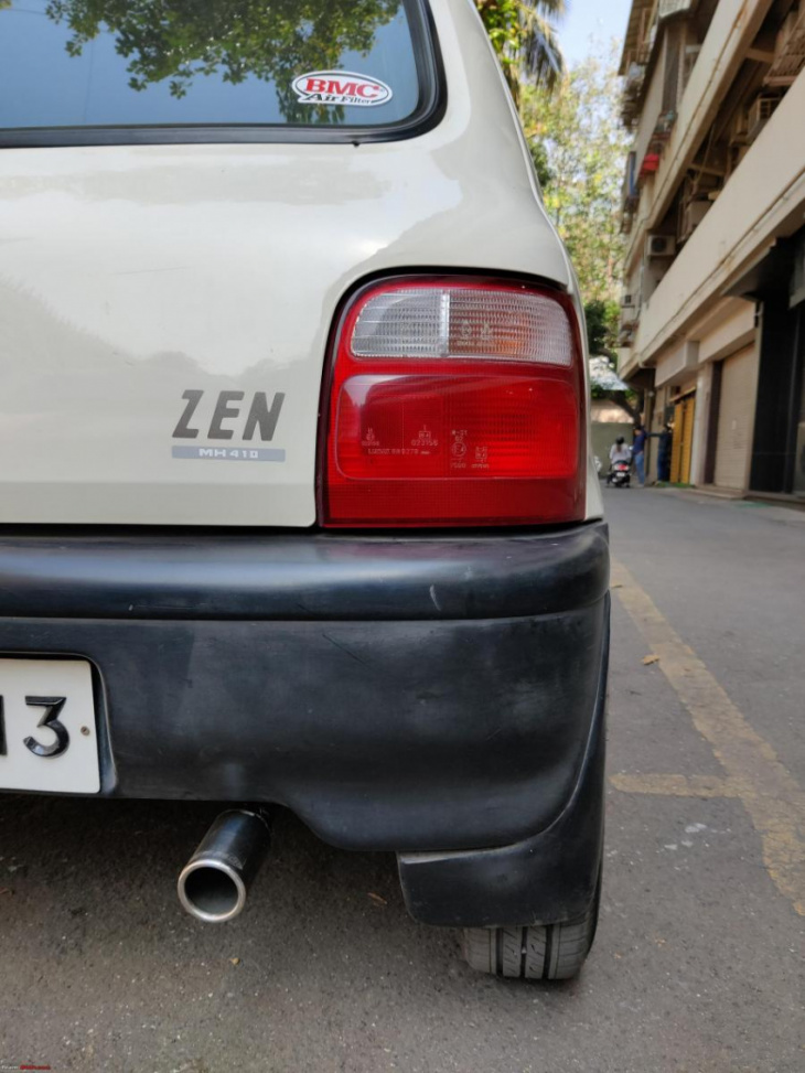 my 1995 maruti zen gets a new exhaust for just rs 3,500