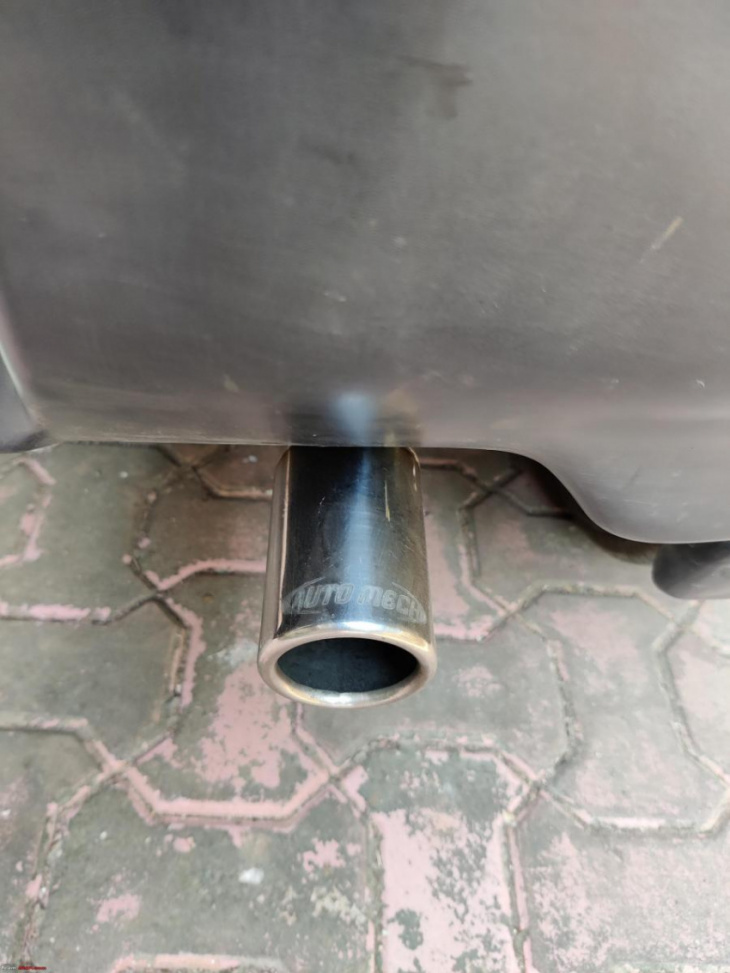 my 1995 maruti zen gets a new exhaust for just rs 3,500