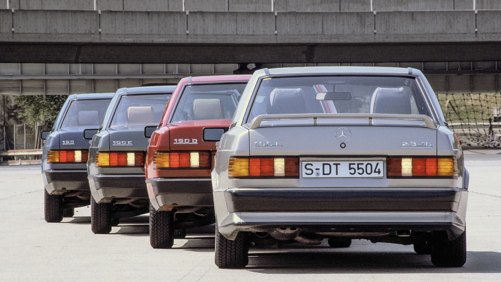 the mercedes 190 e ‘baby benz’ is now 40 years old