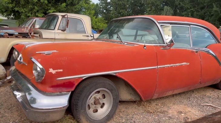 1957 oldsmobile ”the rocket” 88 yard find is all-original, flexes super-rare v8 banned by nascar
