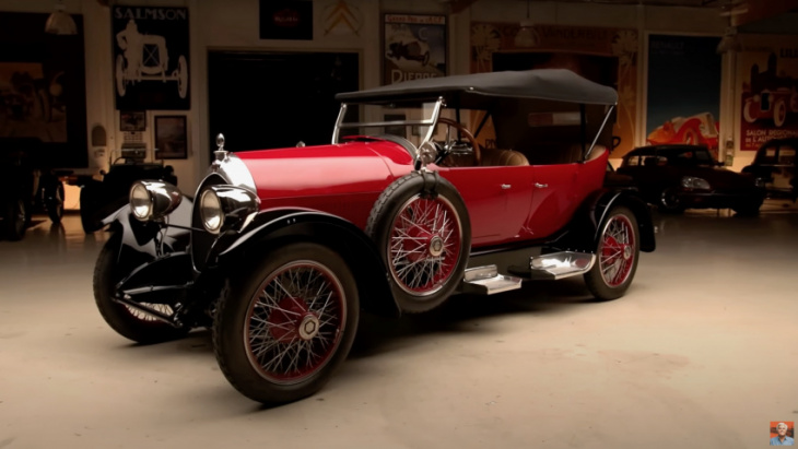 1920 revere-duesenberg four passenger with a unique engine featured on jay leno's garage