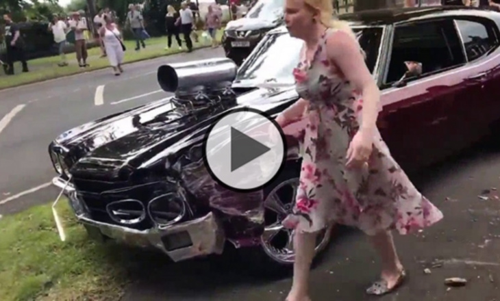 man crashes perfectly restored 1970 chevelle after trying to show off!!