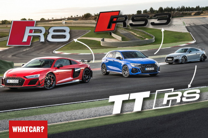 watch: audi r8 gt rwd, audi ttrs iconic edition & audi rs3 performance edition review