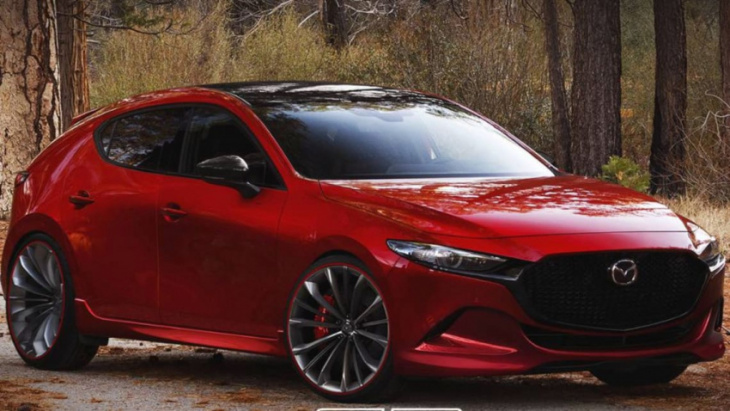 return of the mazda3 mps? mazda investigating proper fire-breathing performance cars under mazda spirit racing program that would take on toyota's gr corolla and gr yaris!
