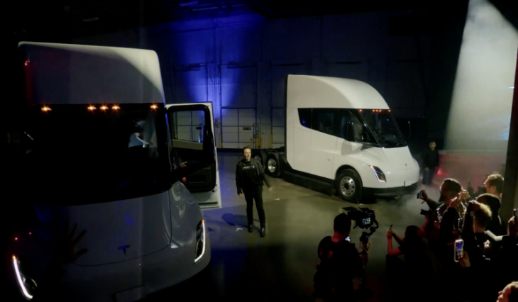 tesla delivers first semi trucks – three years late