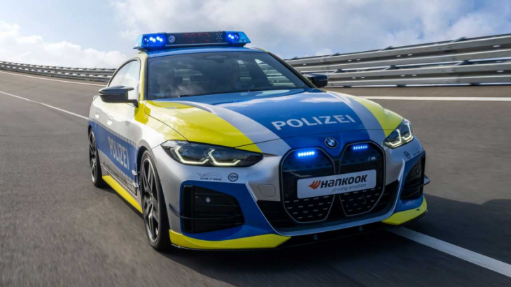 bmw i4 police car by ac schnitzer is germany promoting safe tuning