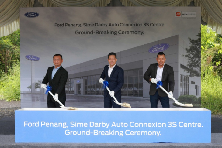 sime darby auto connexion breaks ground for new penang ford 3s centre