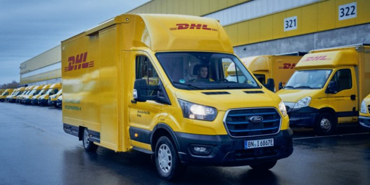 deutsche post dhl orders 2,000 ford electric vans