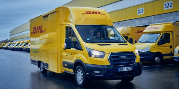 amazon, dhl orders 2,000 ford electric vans for clean and quiet last mile deliveries