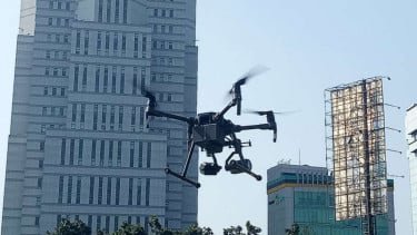 Drone ETLE Mengudara di Langit Jakarta, Incar Pelanggar Gage