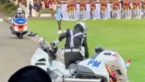 Moge Paspampres yang Jatuh saat Upacara Bendera Bukan Motor Biasa