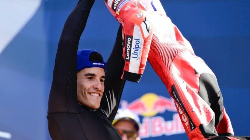 Marc Marquez, Marquez, MotoGP, Troll Media Sosial Jadi Alasan Marc Marquez Selebrasi ala Messi di MotoGP Misano