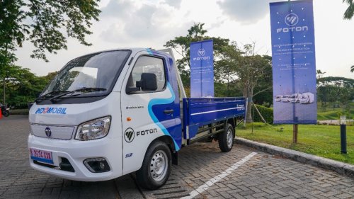 Foton Lengkapi Ekosistem Kendaraan Niaga Listrik di Surabaya