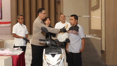 Polisi Balikin Motor Hilang Tanpa Syarat Uang, Pemiliknya Sampai Salut