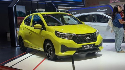 Honda, Honda Brio, Daftar Diskon Mobil LCGC di GJAW 2025, Honda Brio Satya Tembus Rp20 Juta