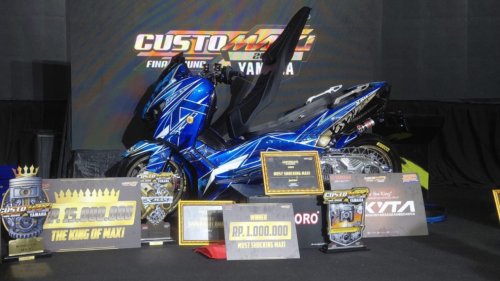 Yamaha, XMAX Berlapis Emas 18 Karat Jadi Raja di CUSTOMAXi Yamaha 2025