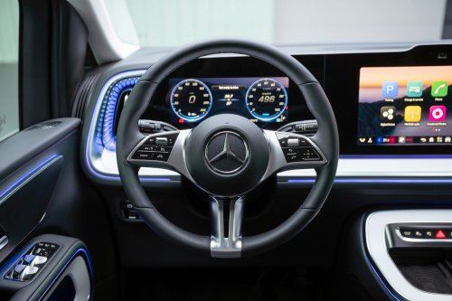 Mercedes Luxury VLE Minivan Spied With Hybrid Power