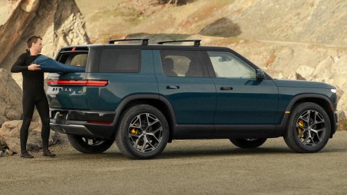 Rivian, Side By Side, The Rivian R2 And Model Y Look Like They’re From Different Planets