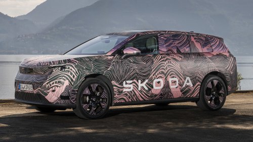 Skoda’s Three-Row EV Brings 373 Miles To The Kia EV9 Fight