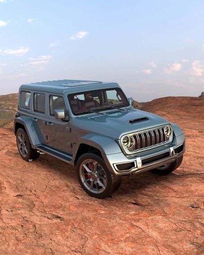 A Hellcat, And A G63 AMG Makeover Walk Into A Jeep Wrangler That Doesn’t Exist