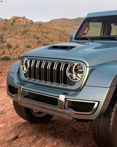 A Hellcat, And A G63 AMG Makeover Walk Into A Jeep Wrangler That Doesn’t Exist