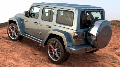A Hellcat, And A G63 AMG Makeover Walk Into A Jeep Wrangler That Doesn’t Exist