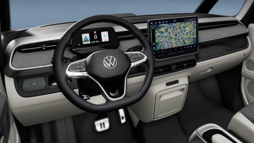 VW’s 2026 ID. Buzz Adds 335 HP And Real Buttons, America Gets Neither