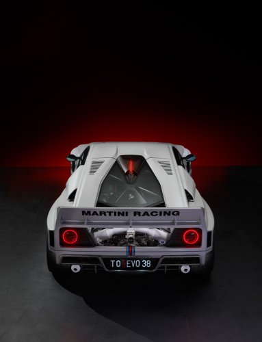 Kimera’s Martini-Striped EVO38 Supercar Runs On A Fuel Ferrari Won’t Touch