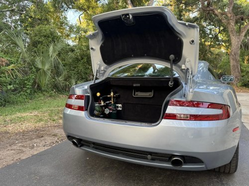 This DB9 Traded Aston’s V12 For A Corvette V8 And A License To Shoot Flames