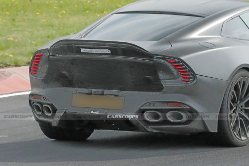 The Standard Vanquish Has 824 HP And Four Exhausts. Aston Apparently Wants More Of Both