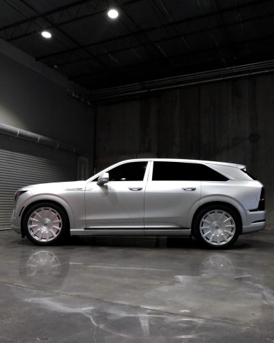 Most Escalades Get Blacked Out, This One Went The Other Direction