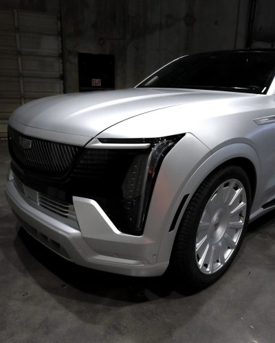 Most Escalades Get Blacked Out, This One Went The Other Direction