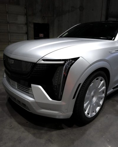 Most Escalades Get Blacked Out, This One Went The Other Direction