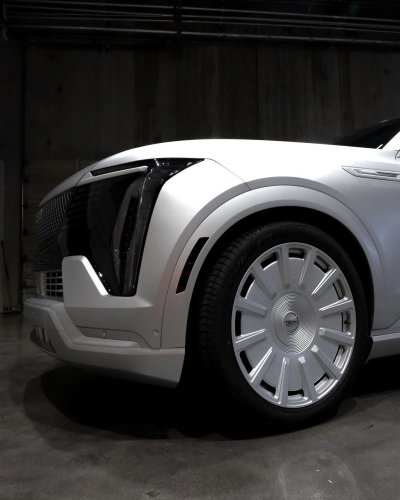Most Escalades Get Blacked Out, This One Went The Other Direction