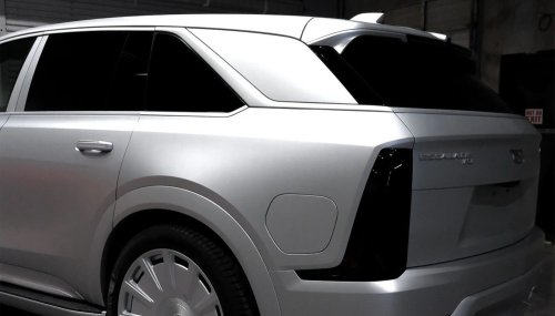 Most Escalades Get Blacked Out, This One Went The Other Direction