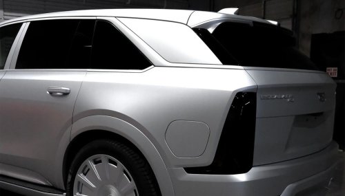 Most Escalades Get Blacked Out, This One Went The Other Direction