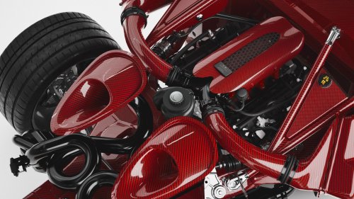 The Reddest Supercar Ever Built Hides A Ford V8 With A Gated Manual Under Its $3.4M Skin