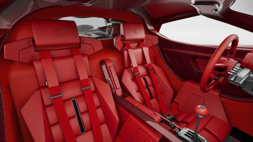 The Reddest Supercar Ever Built Hides A Ford V8 With A Gated Manual Under Its $3.4M Skin